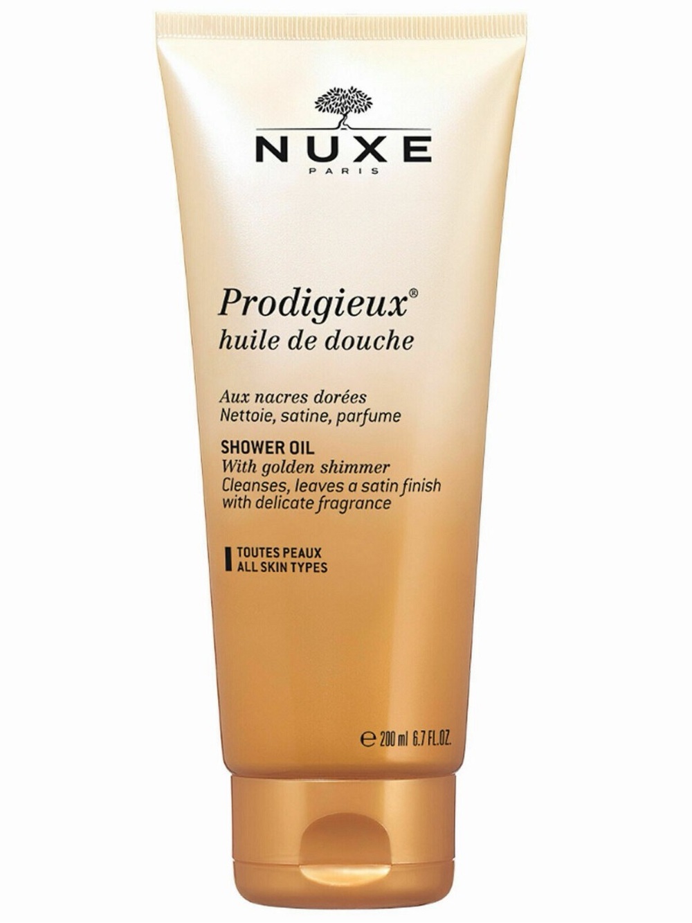 Nuxe Prodigieux Precious Scented Shower Oil - Golden Amber-6.7oz